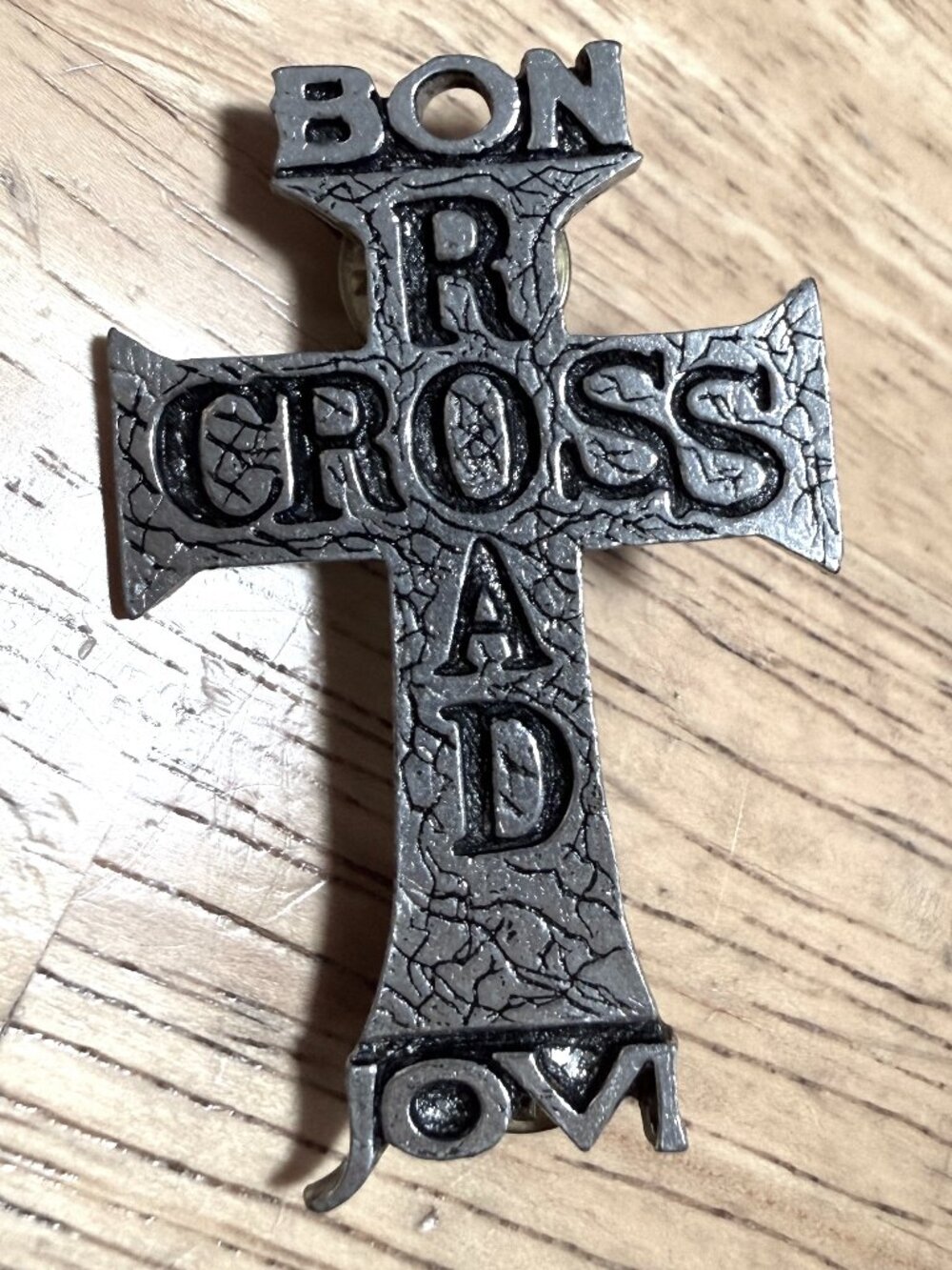 Bon Jovi Band Pin Brooch Pewter Made in England Alchemy Carta 1995 Bochum